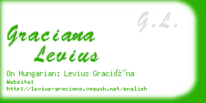 graciana levius business card
